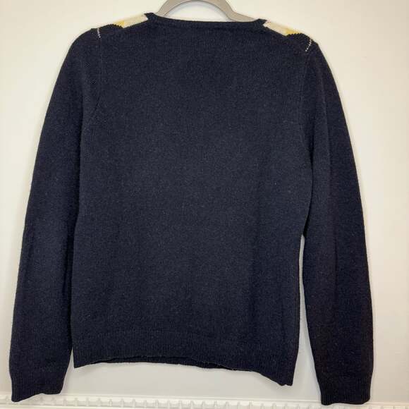 Arygyle Lambswool Sweater Y2K Preppy Womens size Large Prep Academia Vintage - Picture 2 of 10